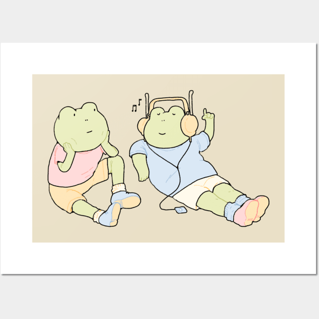 Froggy music Wall Art by PeachyDoodle